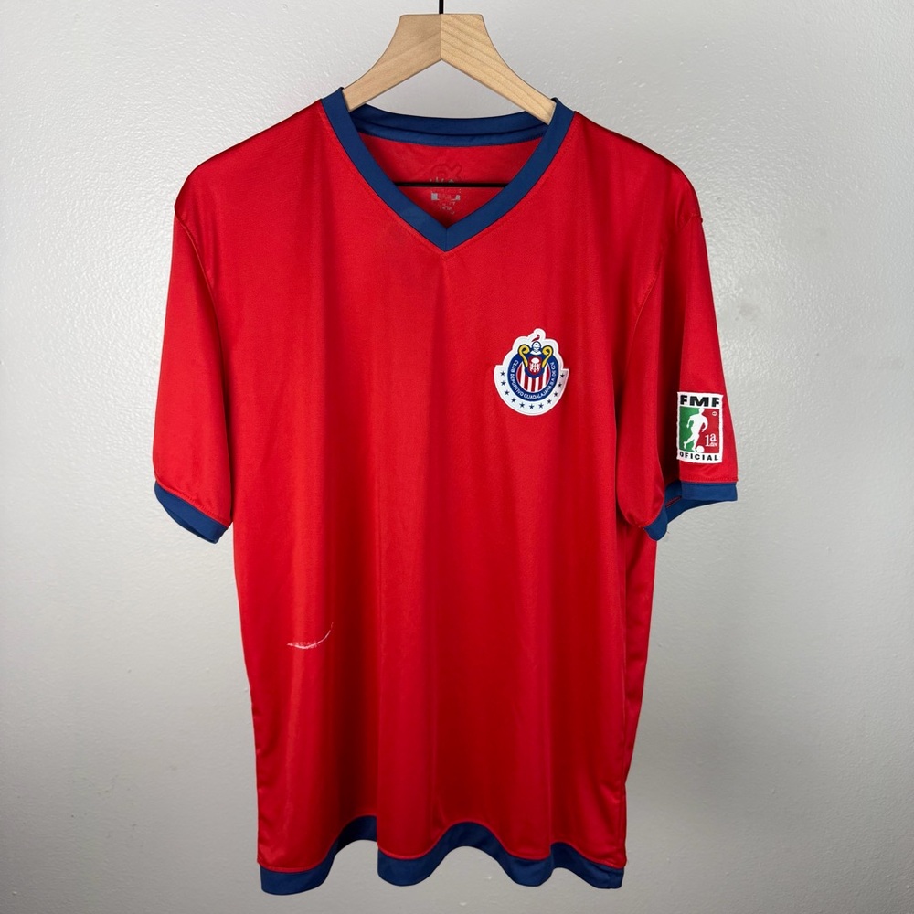 Club Deportivo Guadalajara Chivas Soccer Jersey Kit Red White Blue Size Large